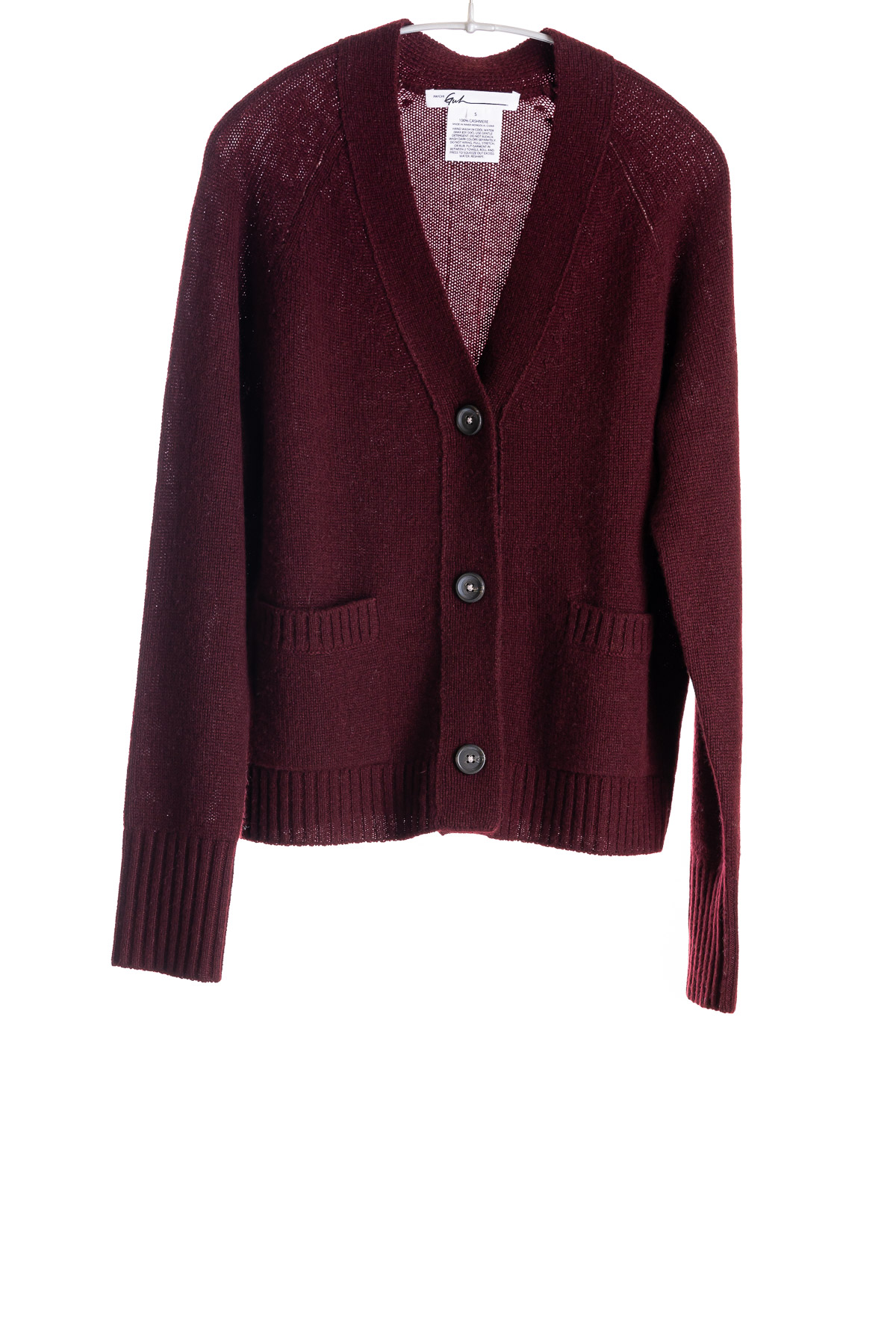 F488_VNeckCardigan_Wine_H1Front