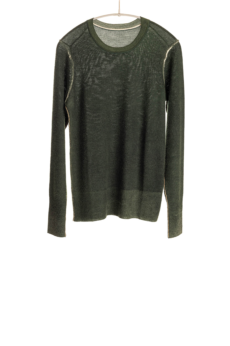 F331B_ReversiblePrintedCrew_PineGreen_H1Front