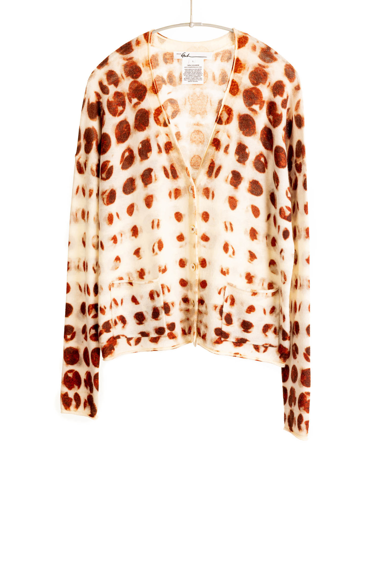 F499P_DottedVNeckCardigan_Clay_H1Front