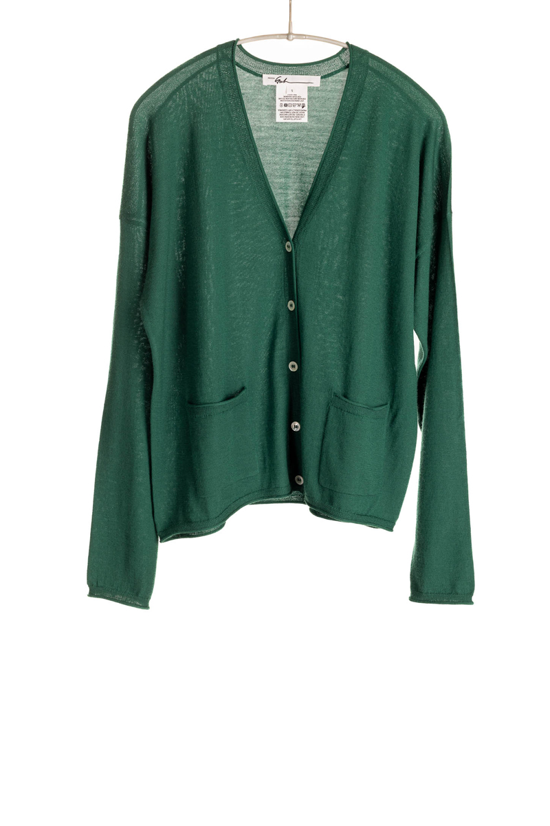 F499_LSVNeckCardigan_CedarGreen_H1Front