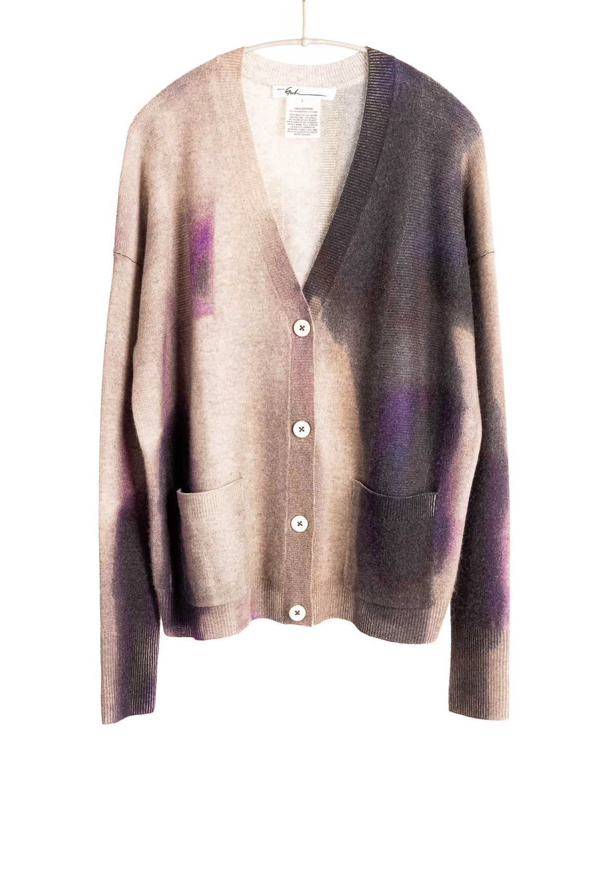 F500P_BrushPrintVNeckCardigan_GreyMulti_H1Front