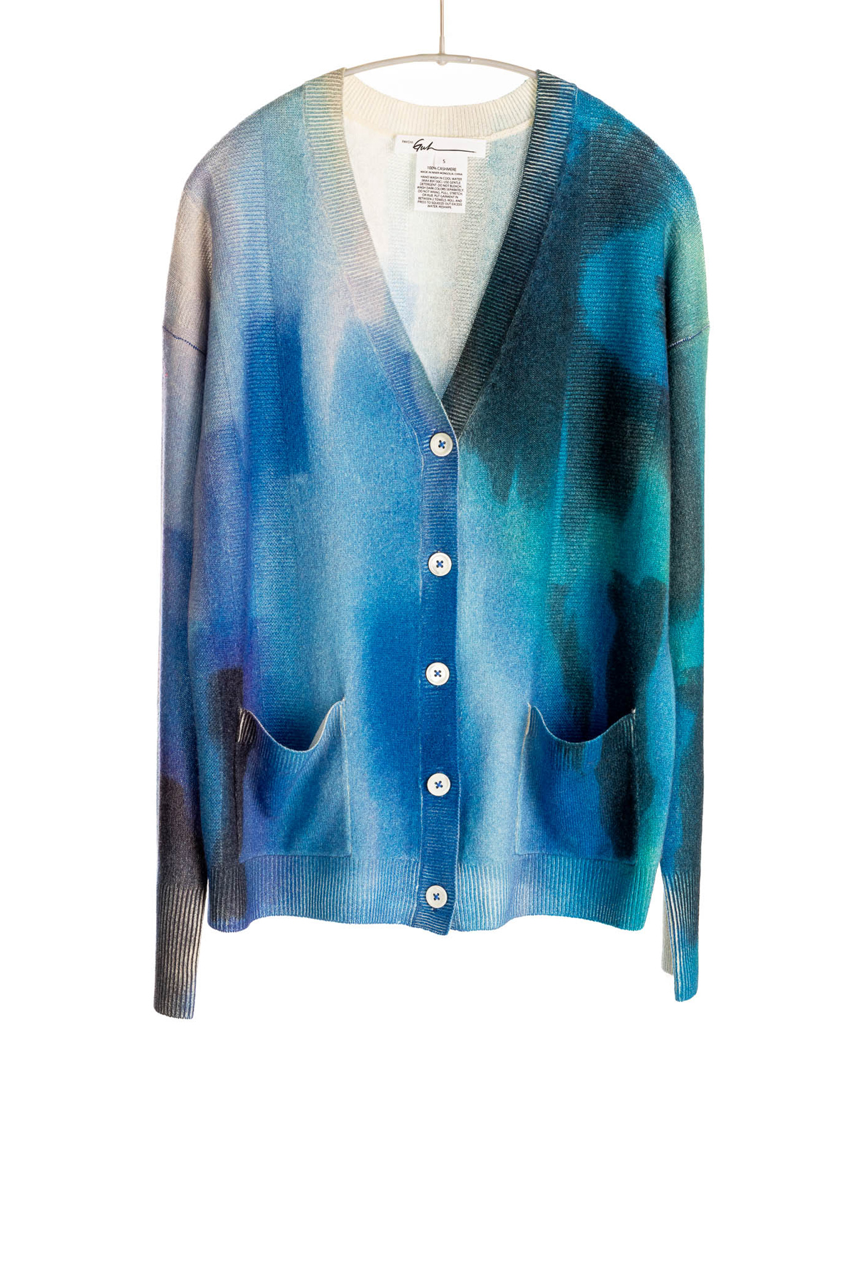 F500P_BrushPrintVNeckCardigan_OceanMulti_H1Front